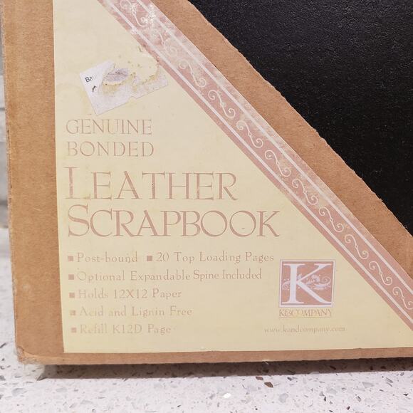 Fire Fighter Leather Scrapbook K and Company RARE Fire fighter Leather Book - Picture 2 of 10